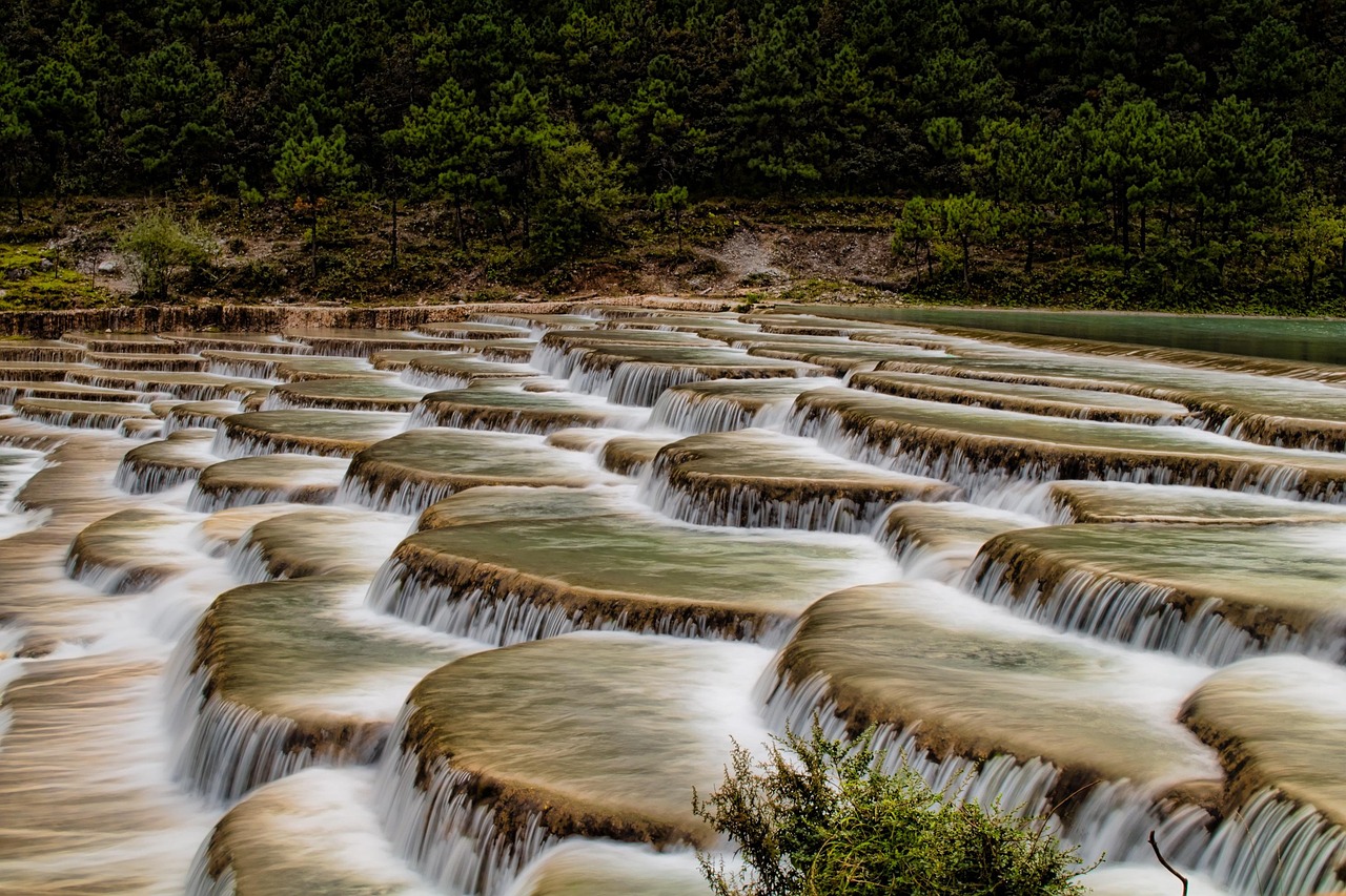 Agua sedosa lograda con larga exposición