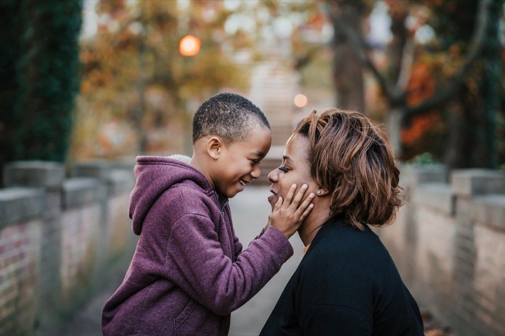 family, portrait, outdoor, fall