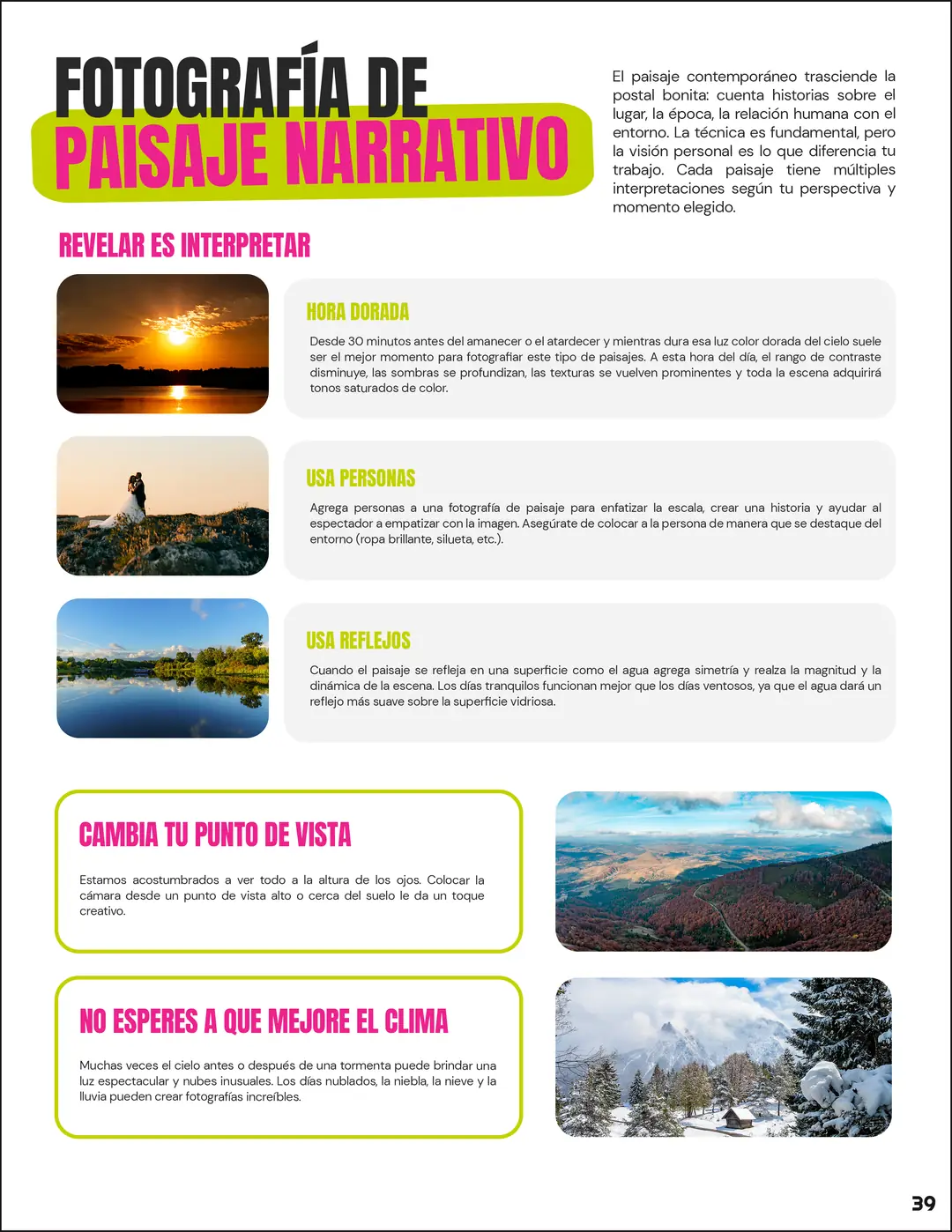 Tarjeta 22 de Enfogram: Fotografía de paisaje narrativo