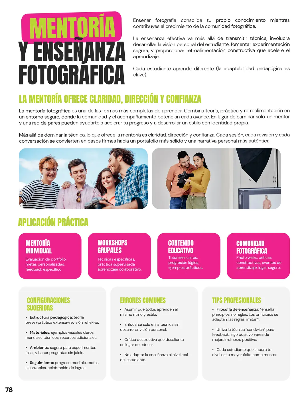Tarjeta 44 de Enfogram: Mentoría y enseñanza fotográfica