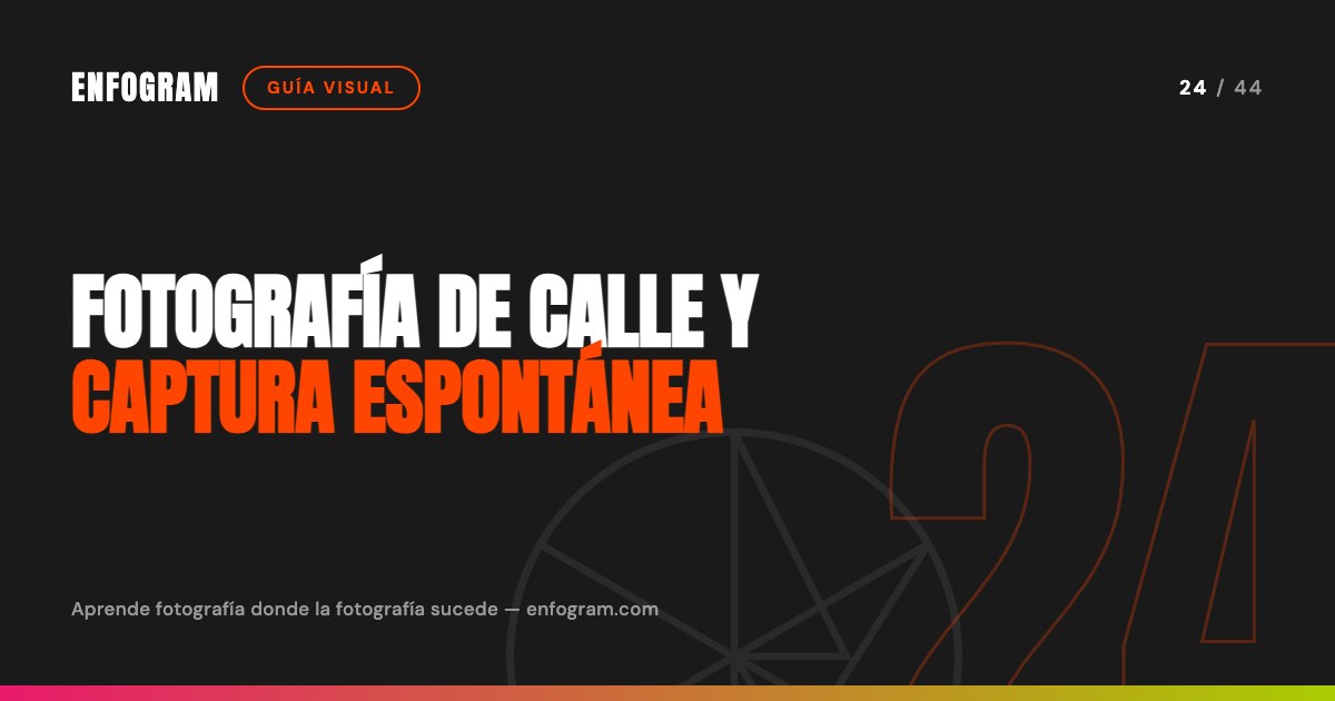 Fotografía de calle y captura espontánea