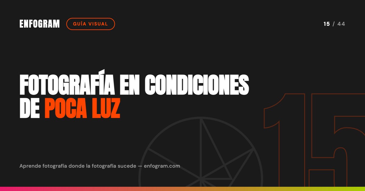 Fotografía en condiciones de poca luz