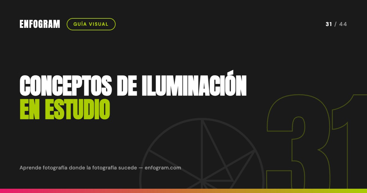 Conceptos de iluminación en estudio