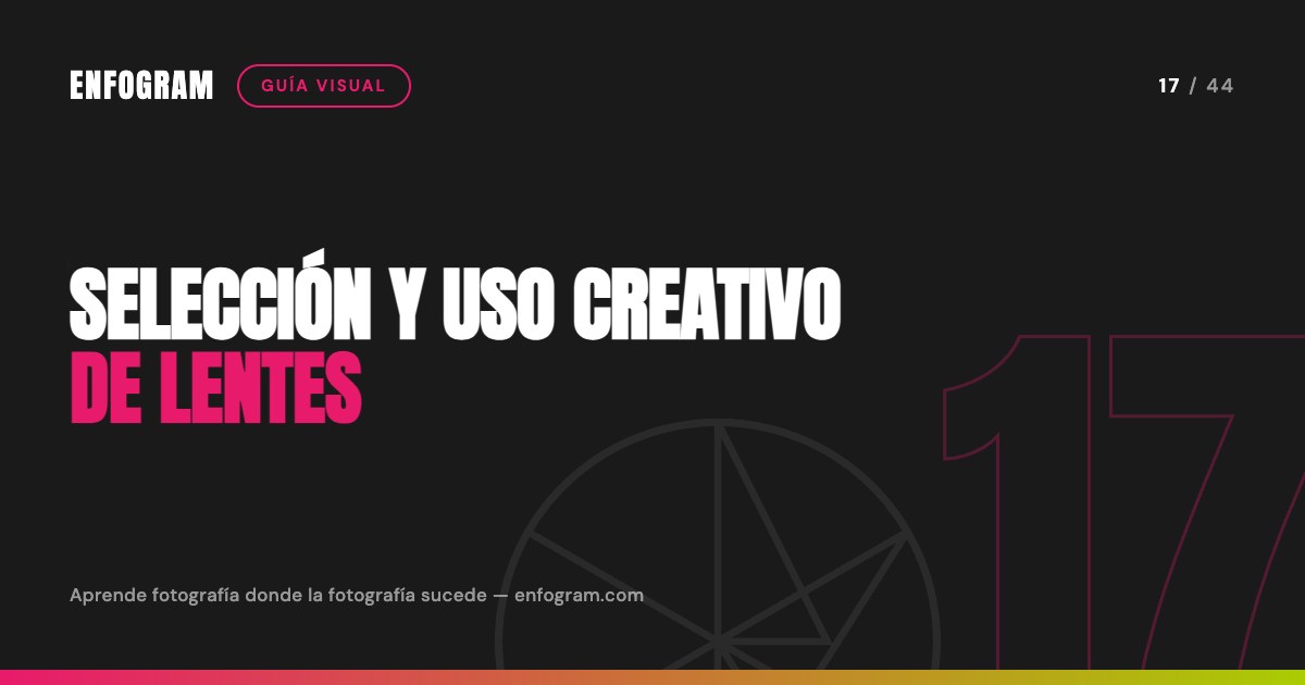 Selección y uso creativo de lentes