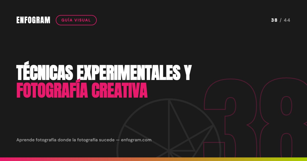 Técnicas experimentales y fotografía creativa